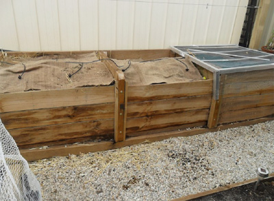 Wooden compost bin in Adelaide